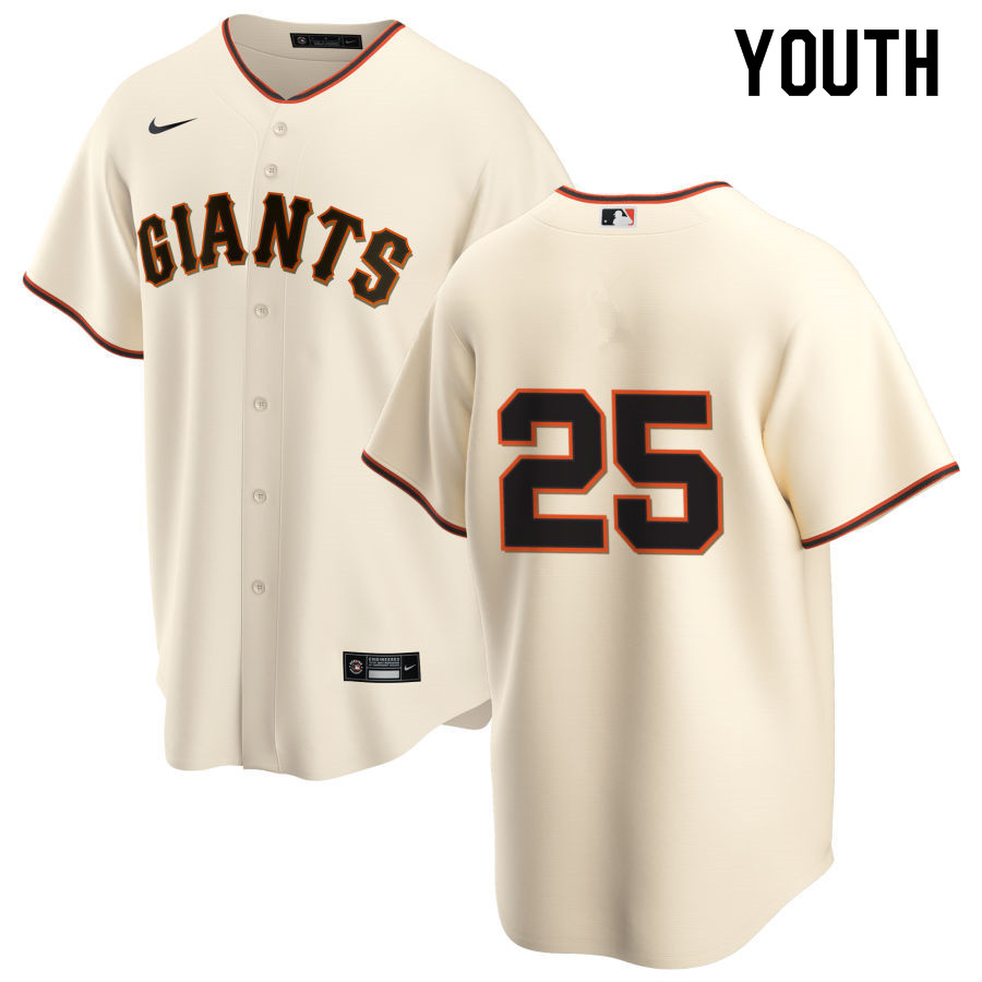 Nike Youth #25 Barry Bonds San Francisco Giants Baseball Jerseys Sale-Cream